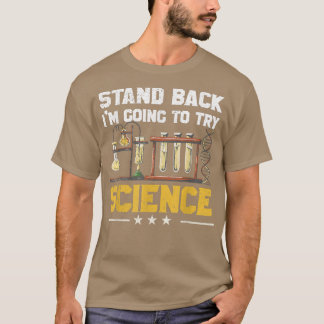Camiseta Retroceder voy a probar a profesor de ciencias