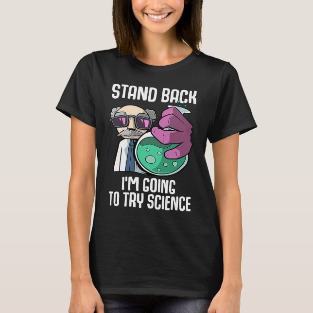 Camiseta Retroceder voy a probar el Che de laboratorio de c (Anverso)