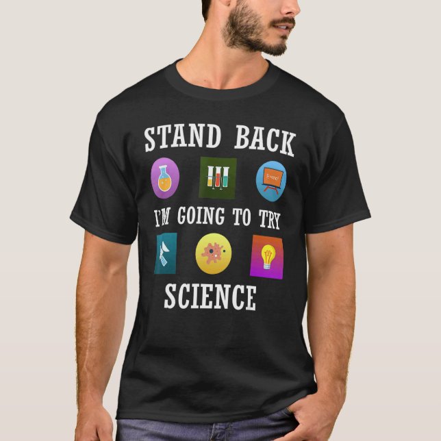 Camiseta Retroceder, voy a probar la ciencia (Anverso)