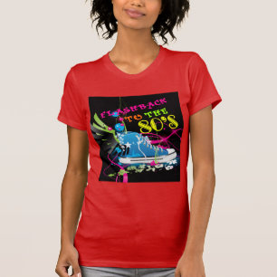 Camiseta Retroceso a la zapatilla de deporte del neón de