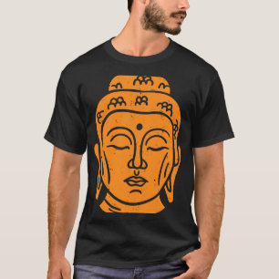 Camiseta Retroceso Budista Jefe de Buda Sabiduría