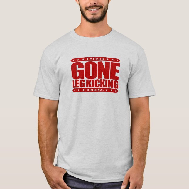 Camiseta RETROCESO con el pie IDO de la PIERNA - (Anverso)