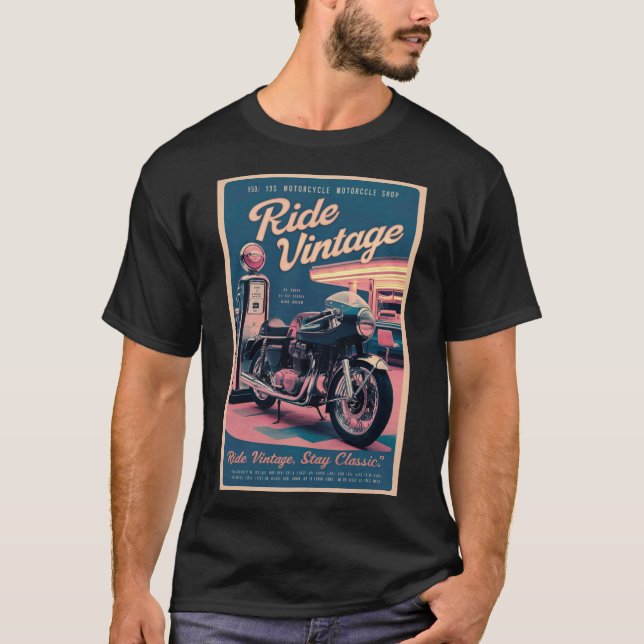 Camiseta Retroceso de publicidad de cosecha (Anverso)