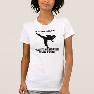 Camiseta Retroceso del chica de TKD con actitud