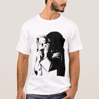Camiseta retroceso del grito en horror