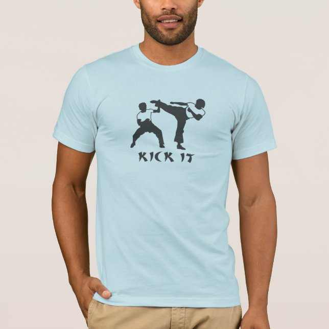 Camiseta Retroceso del karate él (Anverso)