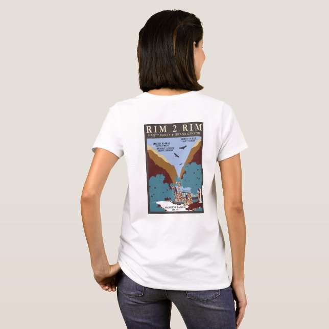 Camiseta retroceso delantero de arco blanco (Reverso completo)