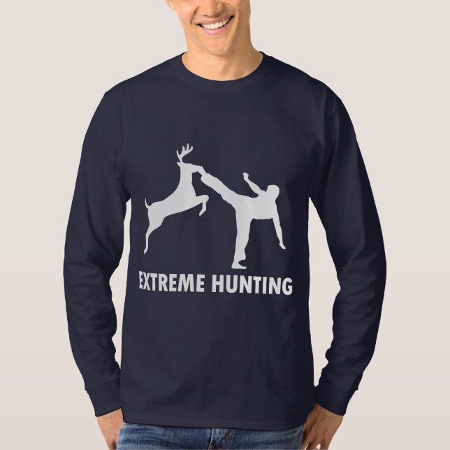 Camiseta Retroceso extremo del karate de los ciervos de la (Anverso)