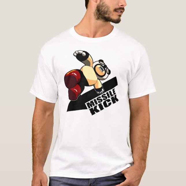Camiseta Retroceso Pandaman del misil (Anverso)