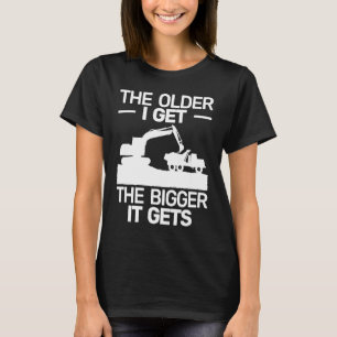 Camiseta retroexcavadora trabajo pesado para hombres operad