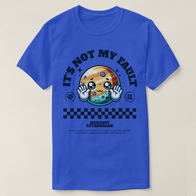 Camiseta Retrogrado de mercurio (Diseño del anverso)