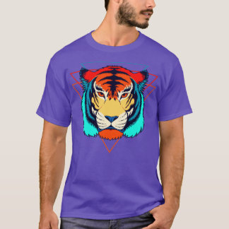 Camiseta Retroonda de cabeza de tigre