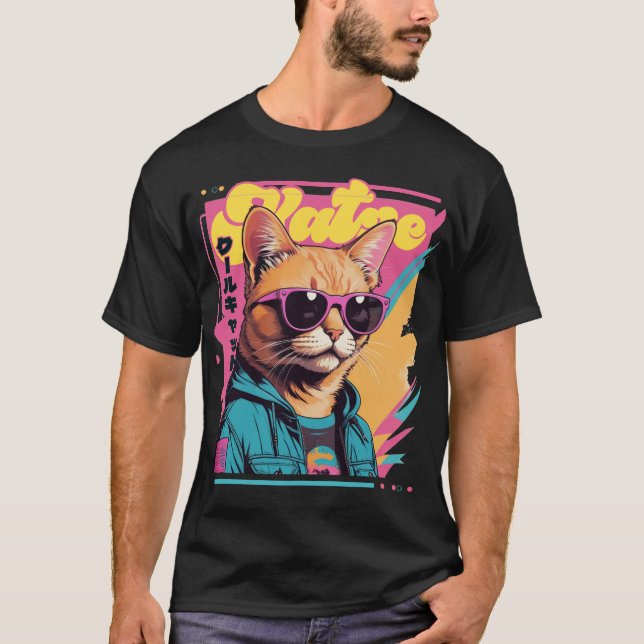 Camiseta retroonda de katze (Anverso)