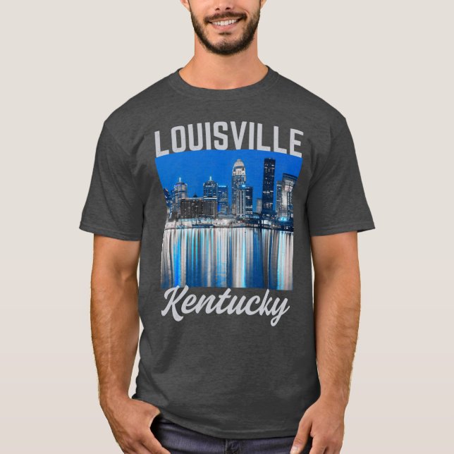 Camiseta RetroStyle Louisville Kentucky Downtown Ohio River (Anverso)