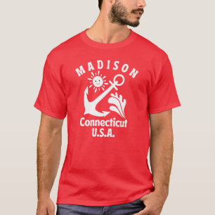 Camiseta RetroStyle Madison Connecticut EE. UU. Náutico Bla