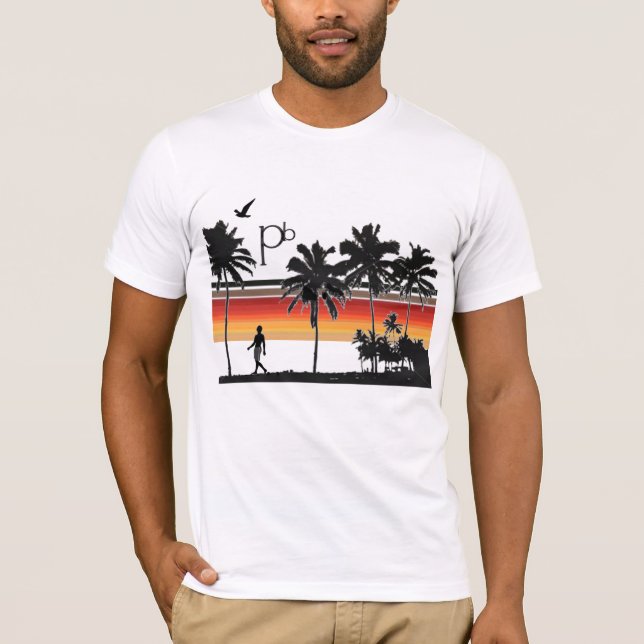 Camiseta RetroSunsetBeach1 (Anverso)