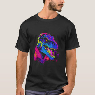 Camiseta Retrowa de los Rex 80 de los dinosaurios retro de 
