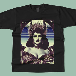 Camiseta Retrowave Devilish Woman