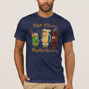 Camiseta Retruécano divertido de la cerveza de tres