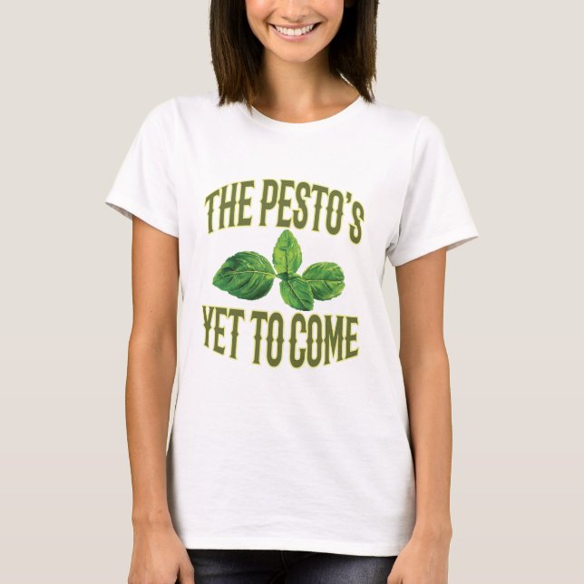 Camiseta Retruécano divertido de la comida - el Pesto (Anverso)