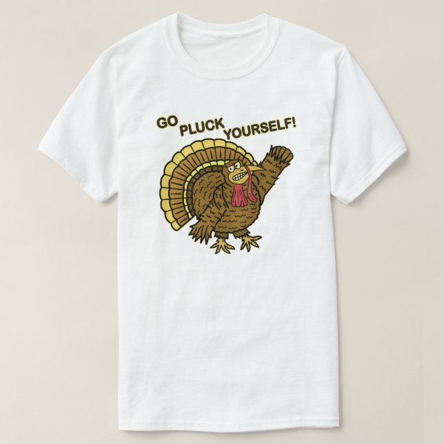 Camiseta Retruécano divertido de Turquía de la acción de (Diseño del anverso)