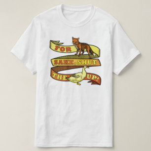 Camiseta Retruécano divertido del animal del pato del Fox