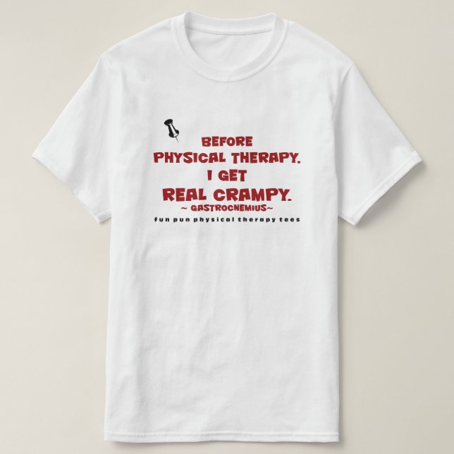 Camiseta Retruécano PTees (Gastrocnemius) de la diversión (Diseño del anverso)