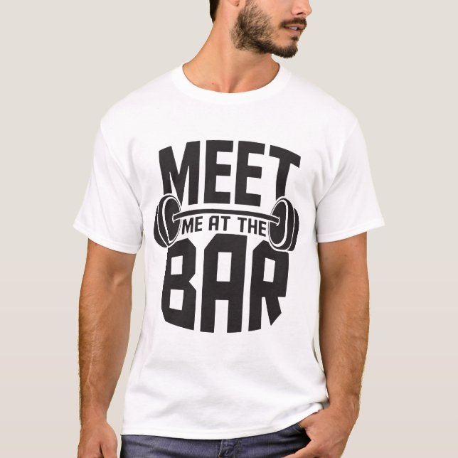 Camiseta Reúnete Con Mí En El Bar Divertido Traje Cruzado B (Anverso)