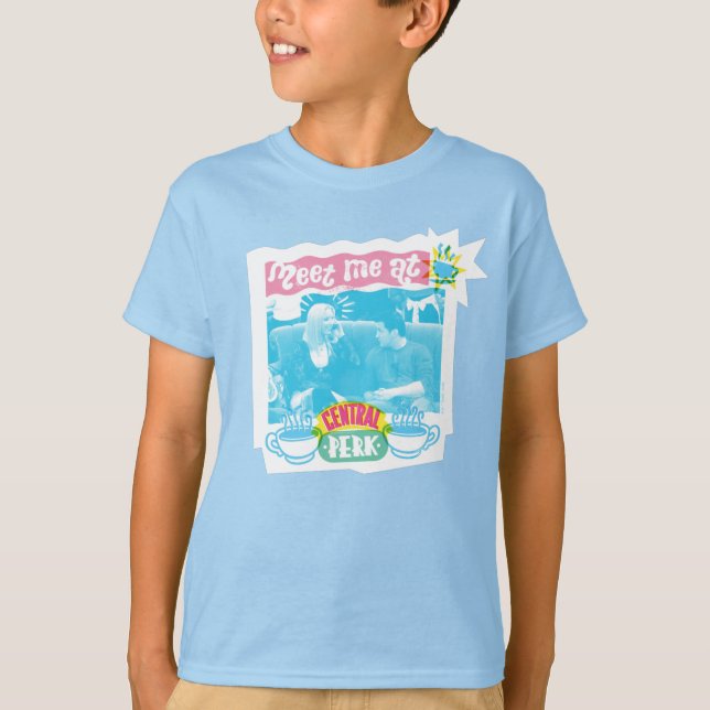 Camiseta Reúnete conmigo en Central Perk Neon Graphic (Anverso)