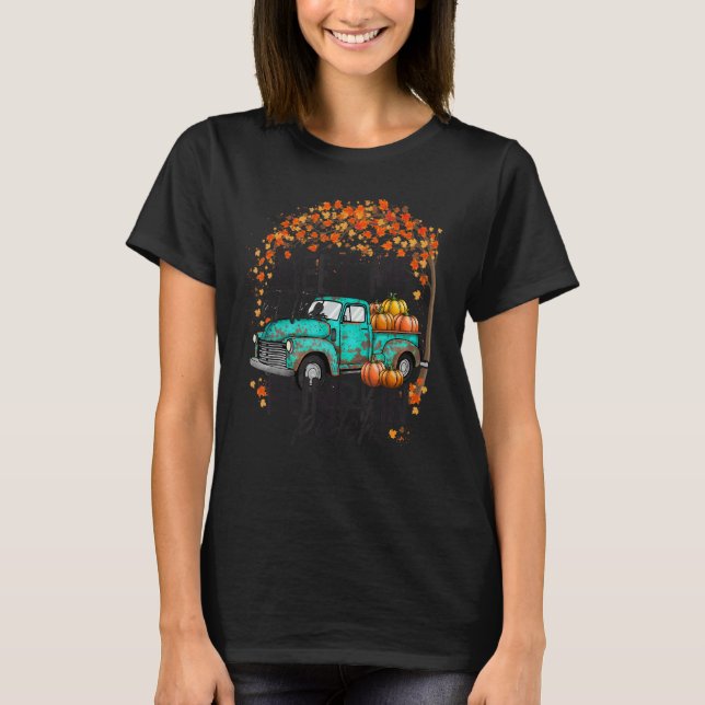 Camiseta Reúnete conmigo en el parche de calabaza otoño Tha (Anverso)