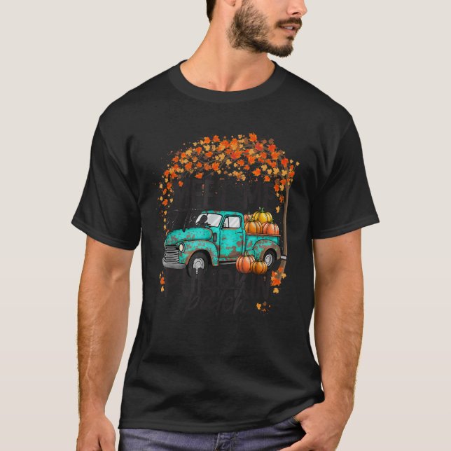 Camiseta Reúnete conmigo en el parche de calabaza otoño Tha (Anverso)
