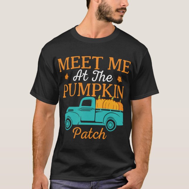 Camiseta Reúnete conmigo en el parche de calabaza - Reúnete (Anverso)