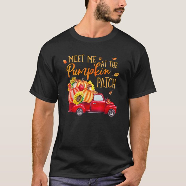 Camiseta Reúnete conmigo en la calabaza de coches de camion (Anverso)