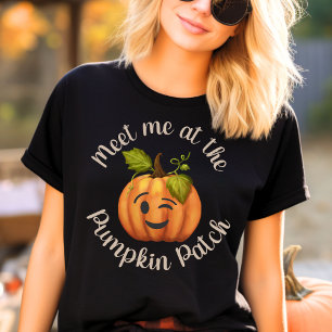 Camiseta Reúnete Conmigo En La Calabaza Winking Del Parche 