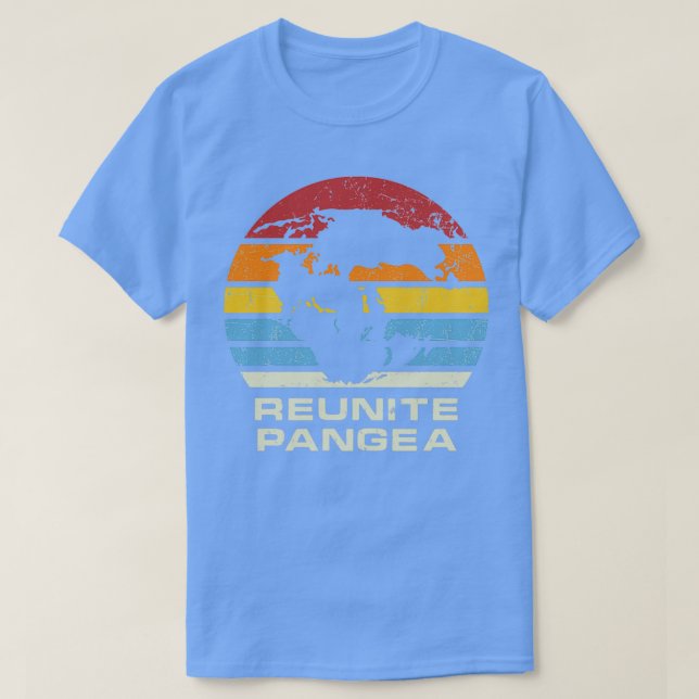Camiseta Reunie Pangea estilo retro sunrise (Diseño del anverso)