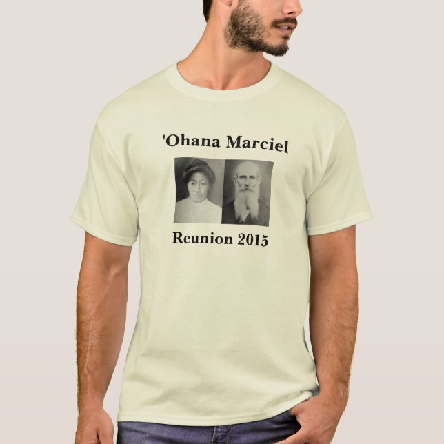 Camiseta Reunión 2015 de Marciel: ʻOhana del senior de (Anverso)