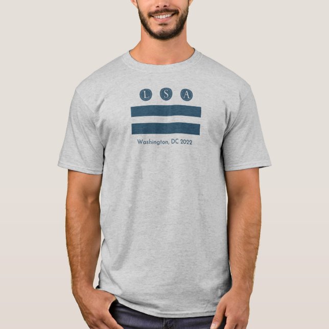 Camiseta Reunión Anual de LSA 2022, logotipo de bandera de  (Anverso)