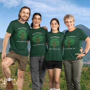 Camiseta Reunión de árbol genealógico genial personalizado
