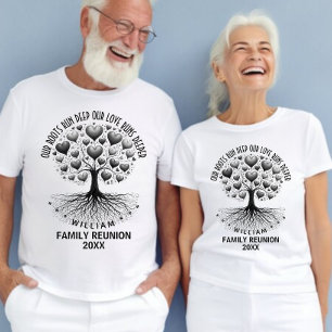 Camiseta Reunión de árbol genealógico personalizado