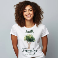 Reunión de árboles naturales de familia personaliz