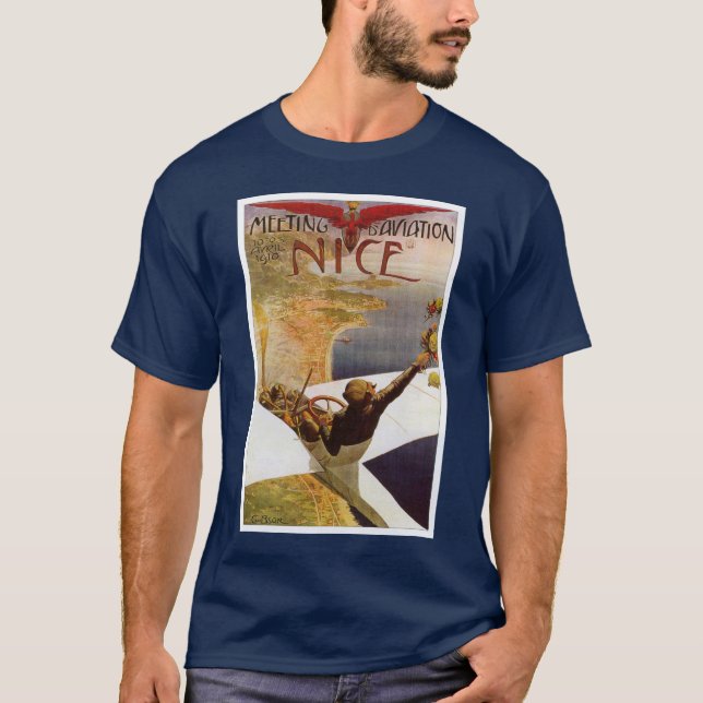 Camiseta Reunión de Aviación de Niza (Anverso)