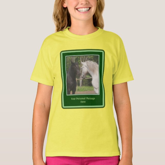 Camiseta Reunión de caballos Añadir sus propias palabras pe (Anverso)