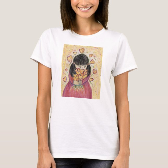 Camiseta Reunión de corazones de amor Personalizado de arte (Anverso)