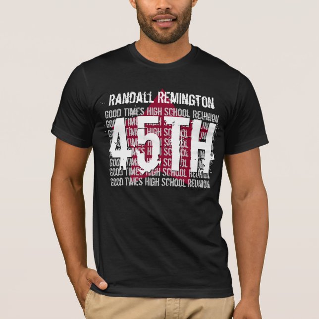 Camiseta Reunión de escuela de 45 años cualquier ESTRELLA (Anverso)
