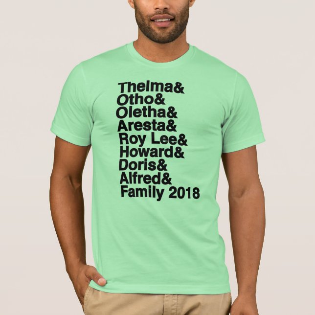 Camiseta Reunión de familia 2018 (Anverso)