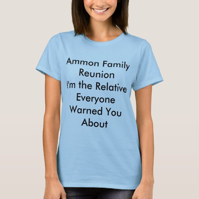 Camiseta Reunión de familia de Ammon (Anverso)