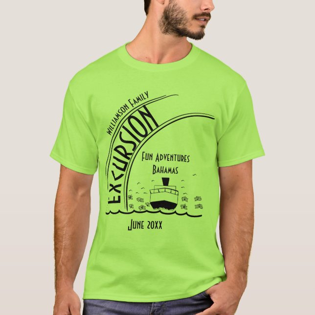 Camiseta Reunión de familia del barco de cruceros (Anverso)