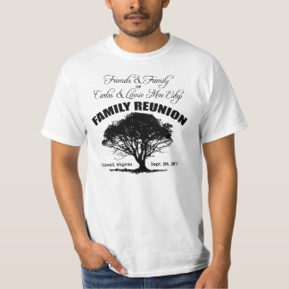 Camiseta Reunión de familia negra de Estep de la silueta