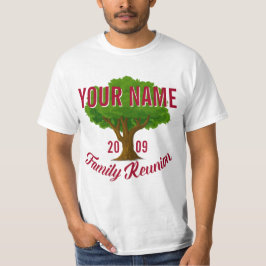 Camiseta Reunión de familia personalizada árbol animado