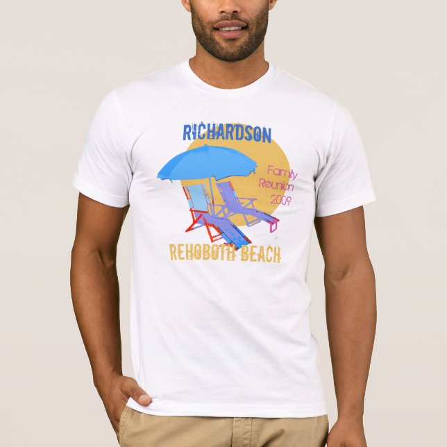 Camiseta Reunión de familias de playa (Anverso)
